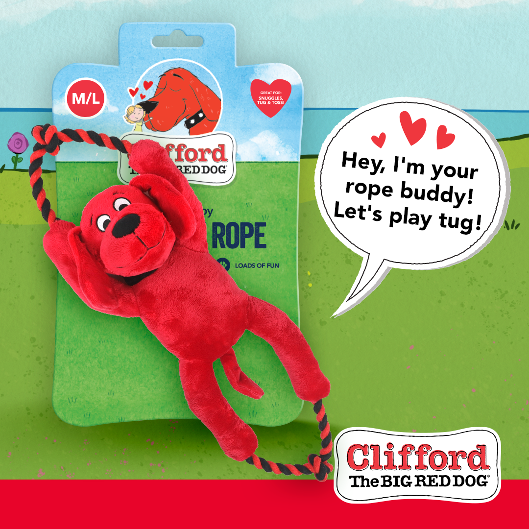 Clifford® Busy Body Rope 16" Plush Dog Toy