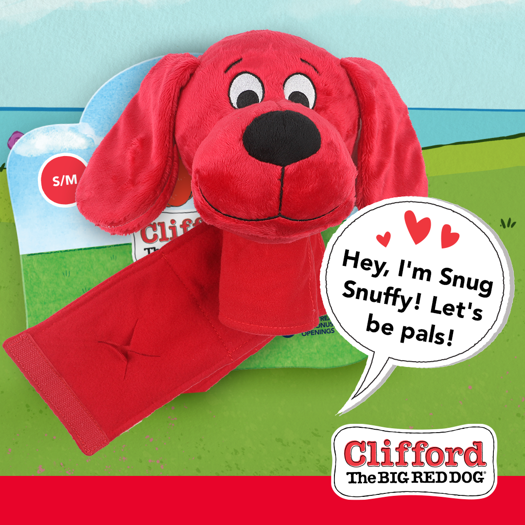 Clifford The Big Red Dog Snug Snuffy Mat Combo Plush & Puzzle Dog Toy