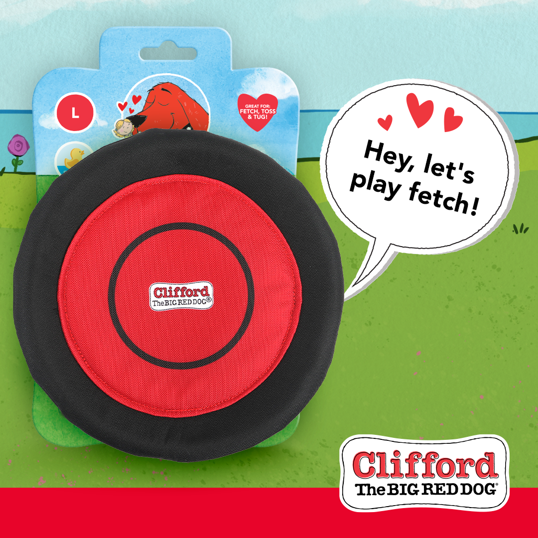 Clifford The Big Red Dog Sliding Flyer Dog Toy