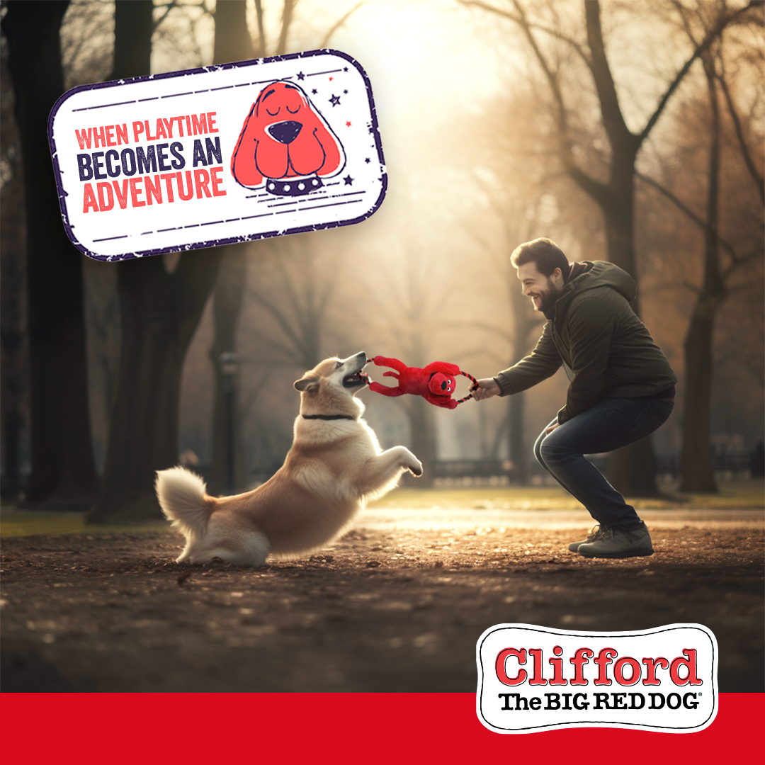 Clifford® Busy Body Rope 16" Plush Dog Toy