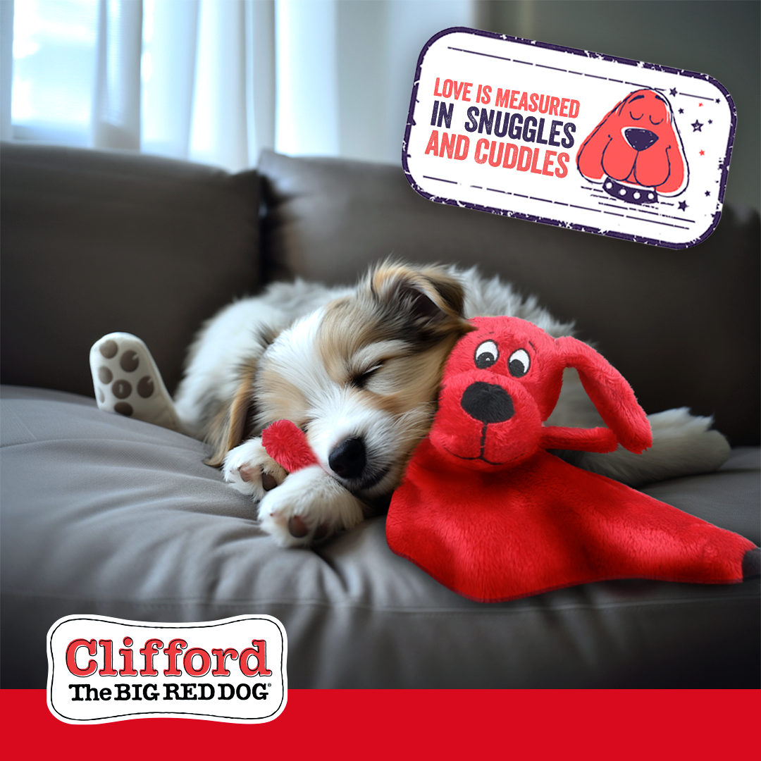 Clifford The Big Red Lil' Napper 9.5-in Plush Dog Toy, Red