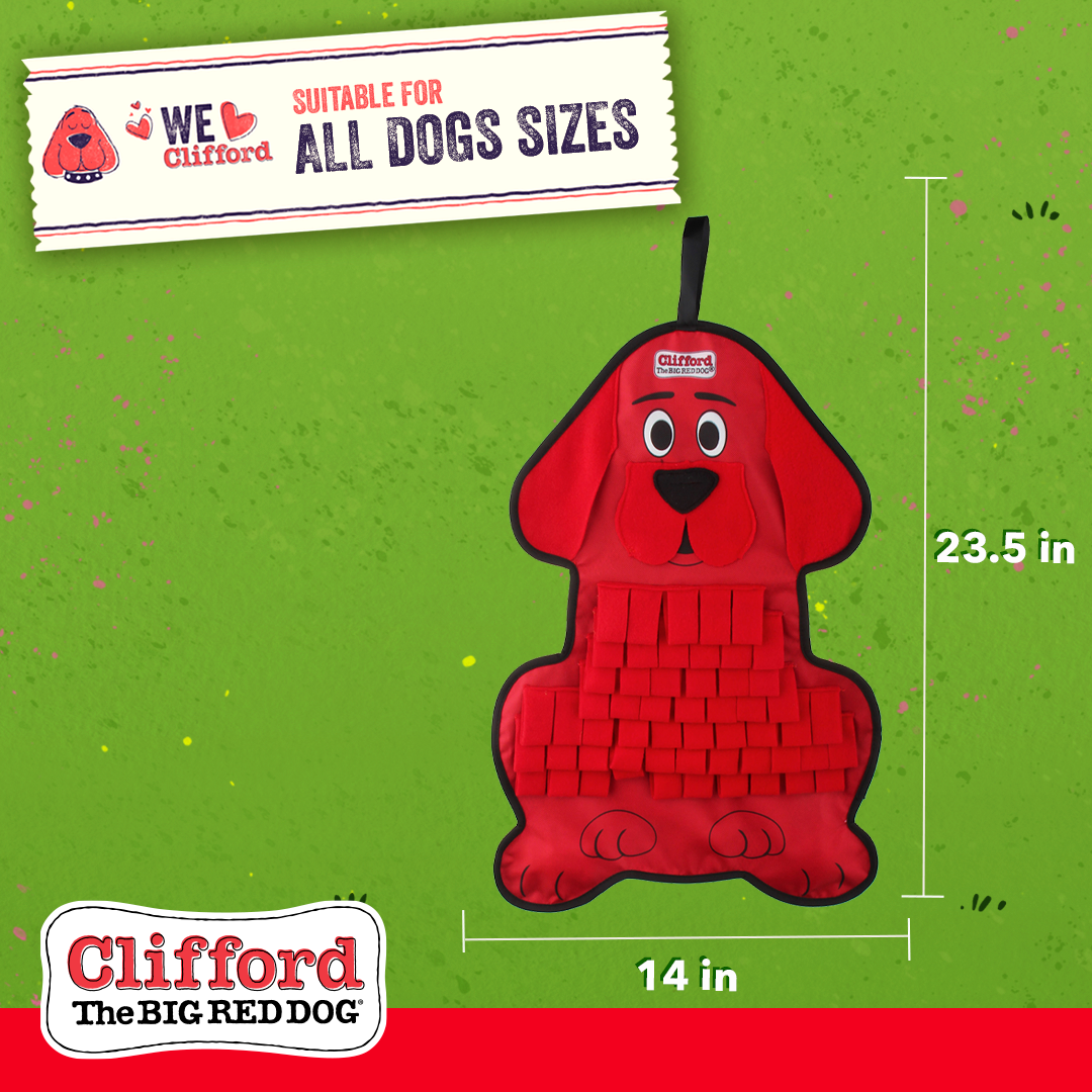 Clifford The Big Red Dog Hide n' Seek Snuffle Mat Puzzle Dog Toy