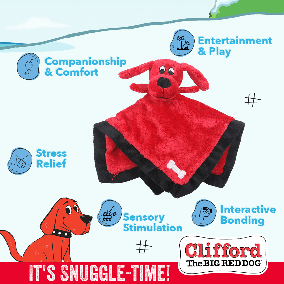 Clifford The Big Red Lil' Napper 9.5-in Plush Dog Toy, Red