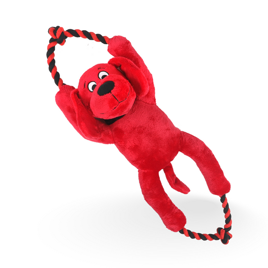Clifford The Big Red Busy Body Rope 16-in Plush Dog Toy