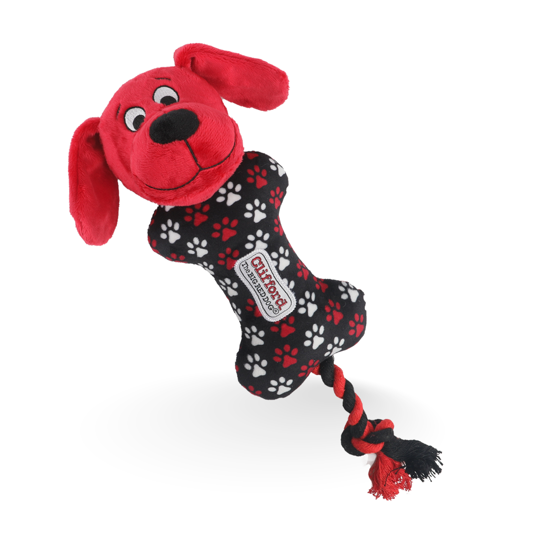 Clifford Busy Body Rope n Wrangle 15 Plush Dog Toy