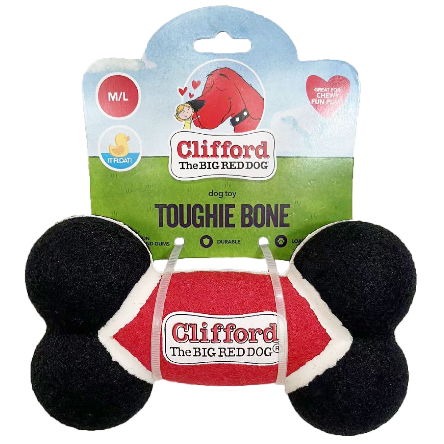 Clifford The Big Red Dog Toughie Bone Dog Toy