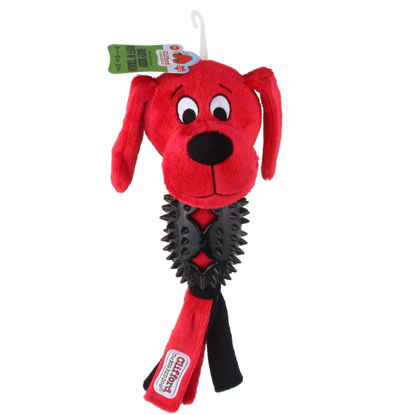 Clifford® Busy Body Ruff n' Tough 13.25" Rubber Plush Dog Toy