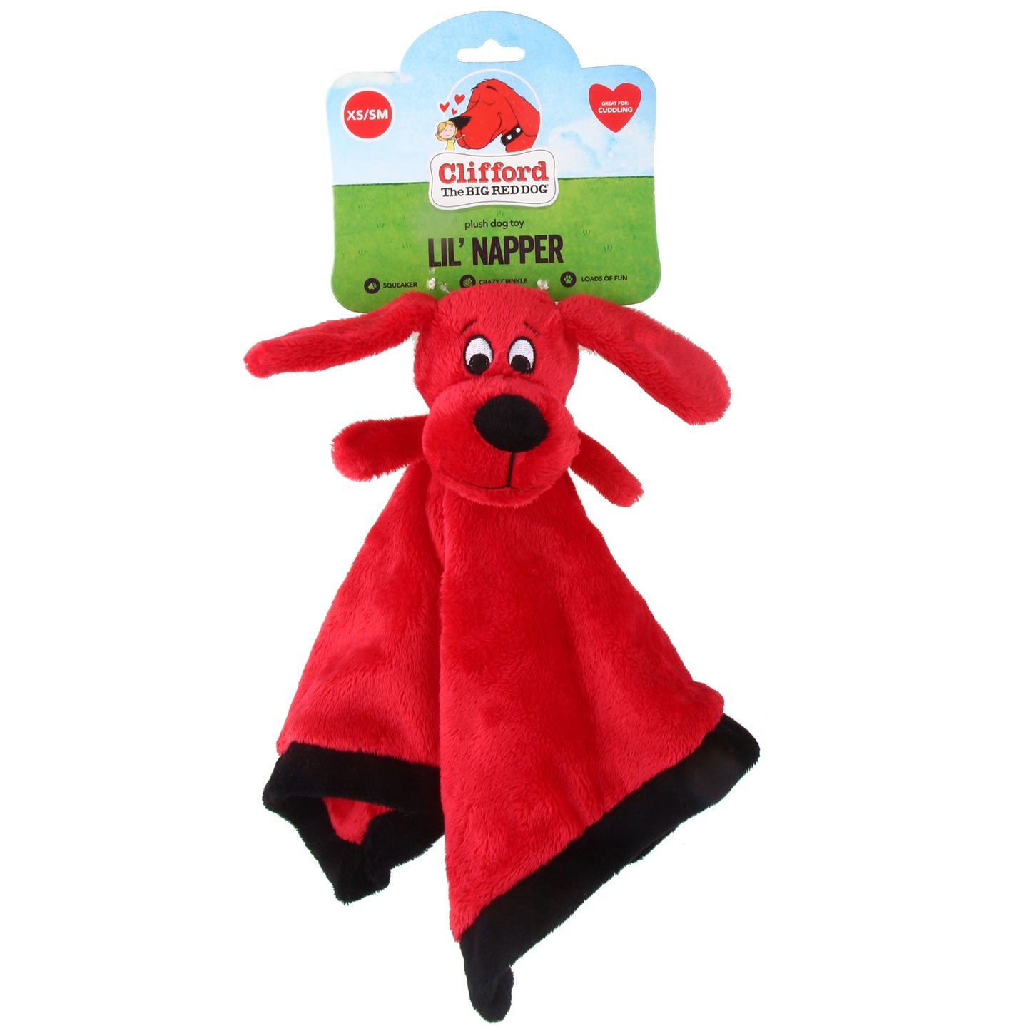 Clifford The Big Red Lil' Napper 9.5-in Plush Dog Toy, Red