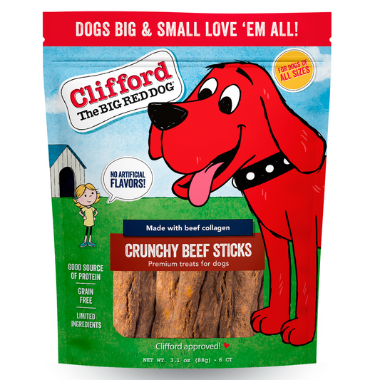 Clifford® Crunchy Beef Sticks 6 ct